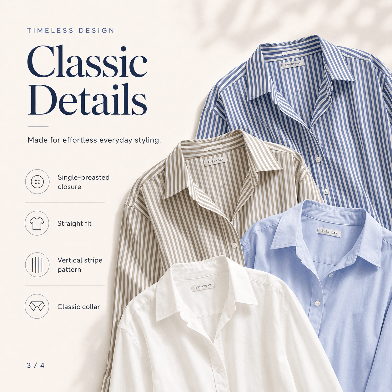 HIKAYAH Designs Oversized Striped Shirt